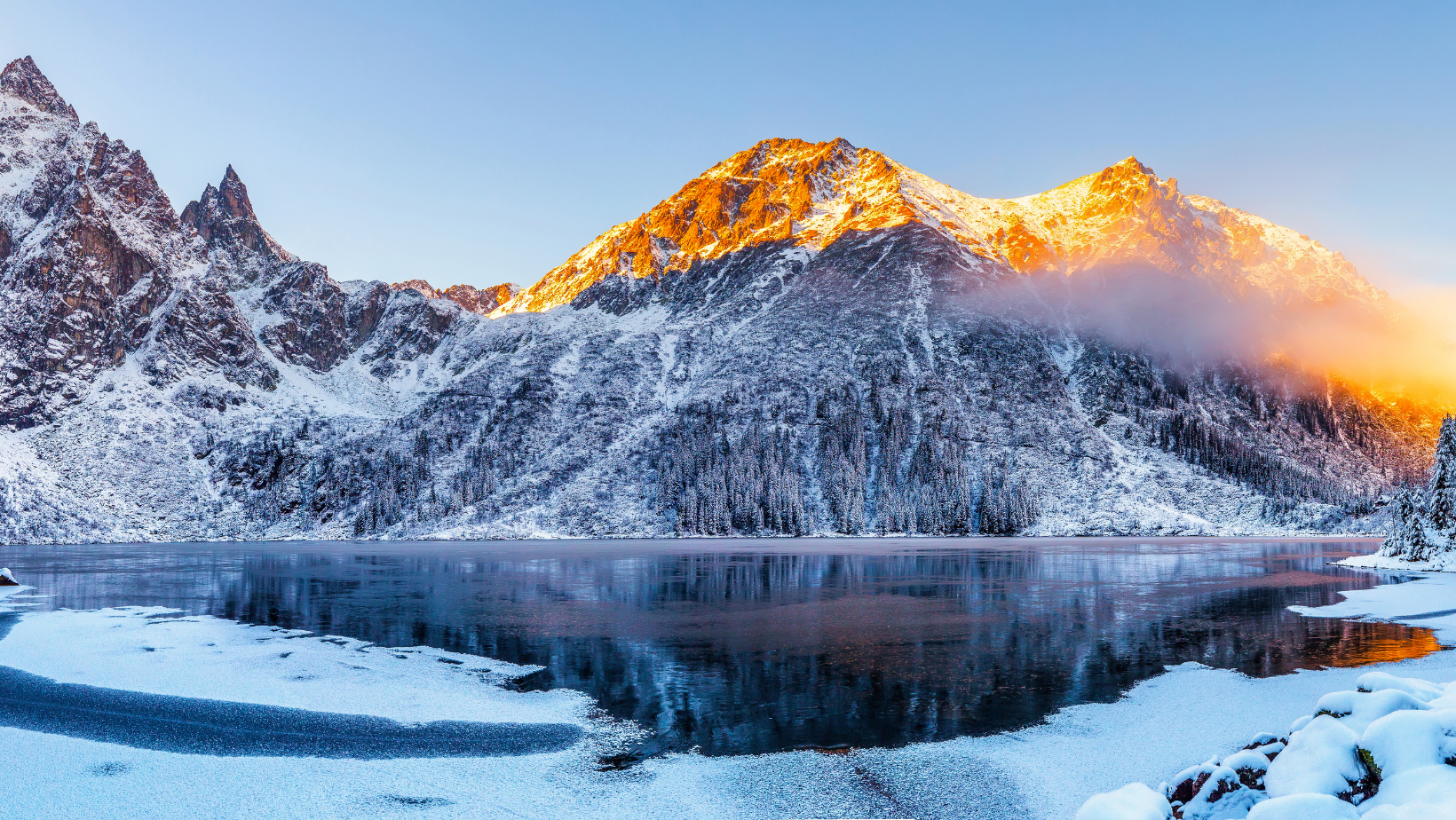 Blau und gelb natürlicher Auf Wiedersehen Winter Facebook Cover