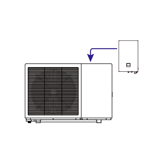 Heiz- und Kühlheizpumpe