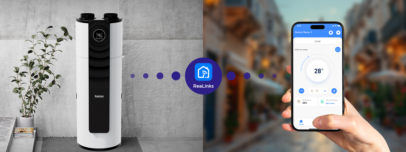 Häusliche Wärmepumpe heißer Warmwasserbereiter