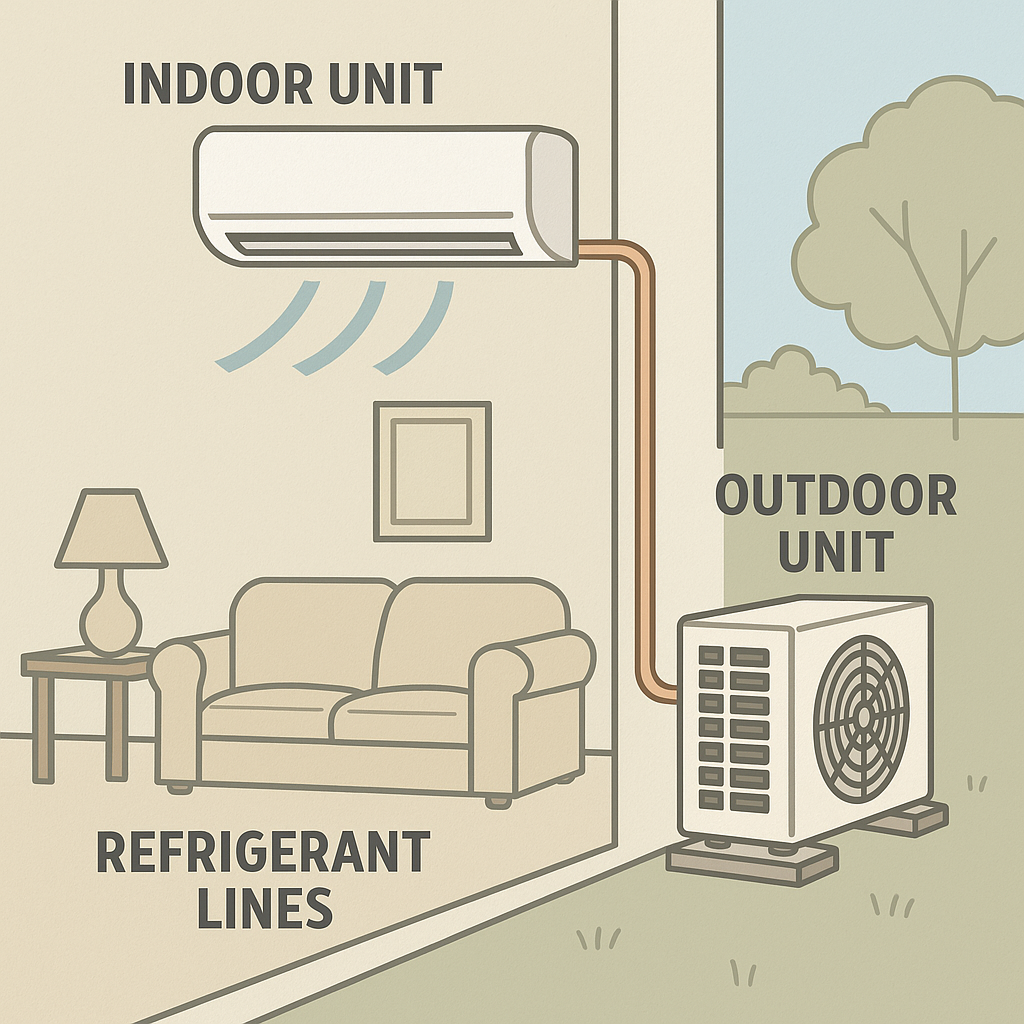 Mini Split W&auml;rmepumpe