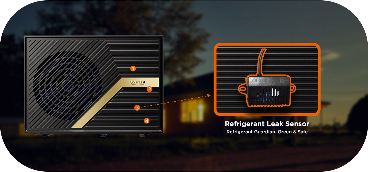 Kältemittellecksensor