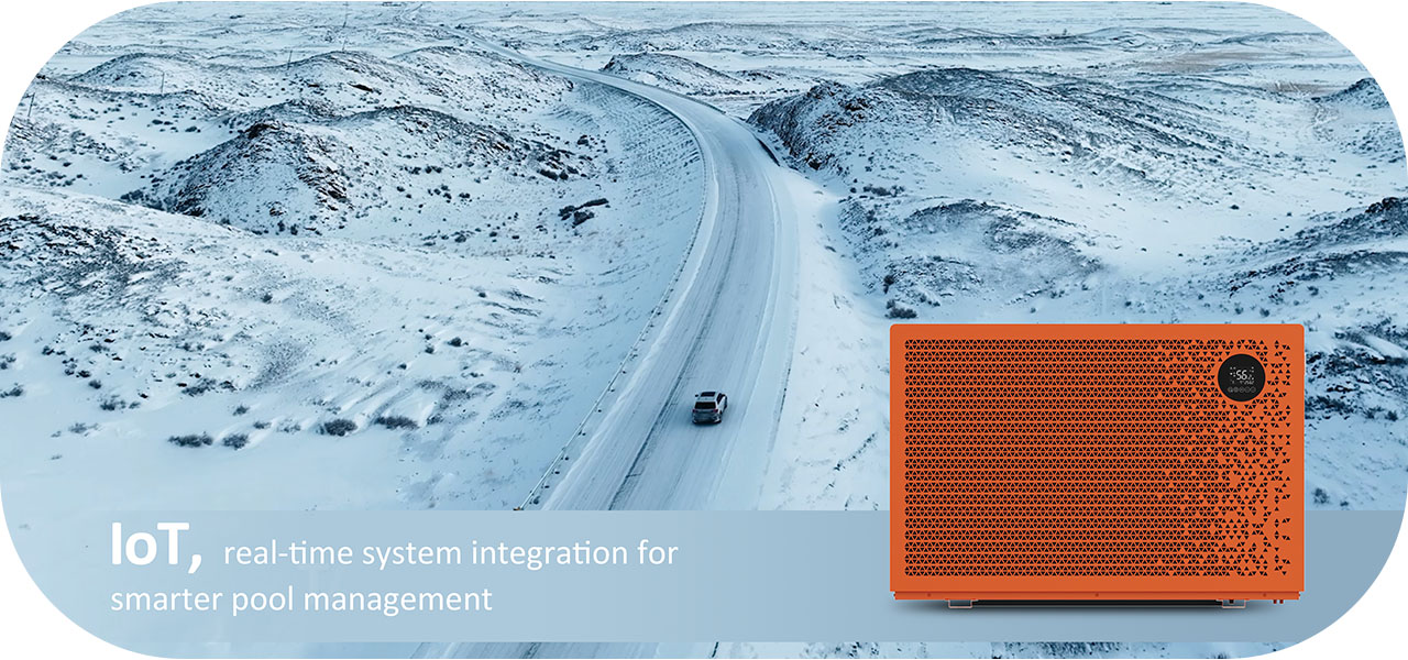 Schwimmbad-Wärmepumpe S21 IoT überwacht den Betriebsstatus