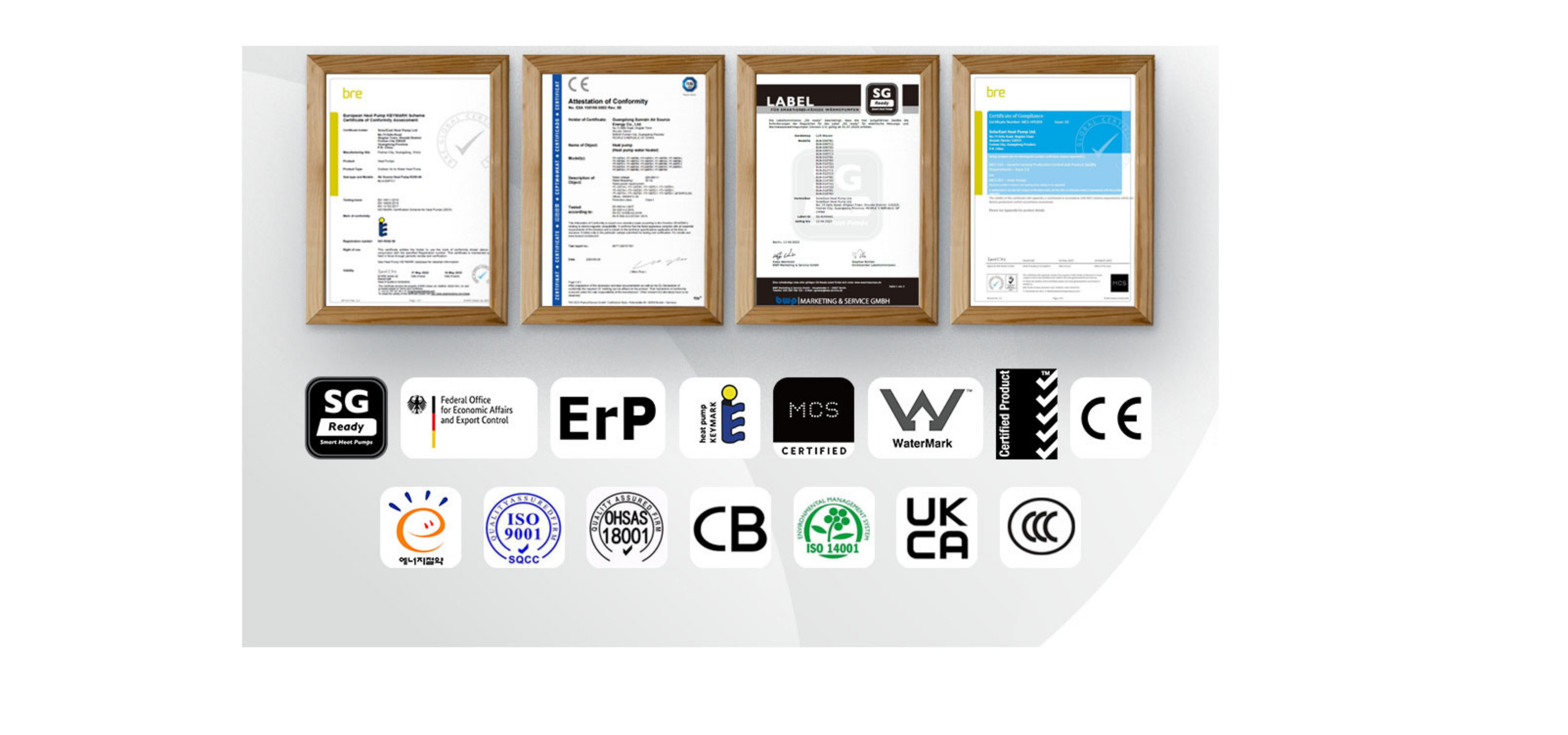 Zertifizierte Wärmepumpen Unterbodenheizung mit CE ERP Keymark MCS