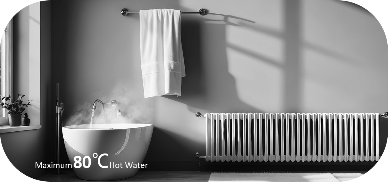 Austrittswassertemperatur 80 Grad